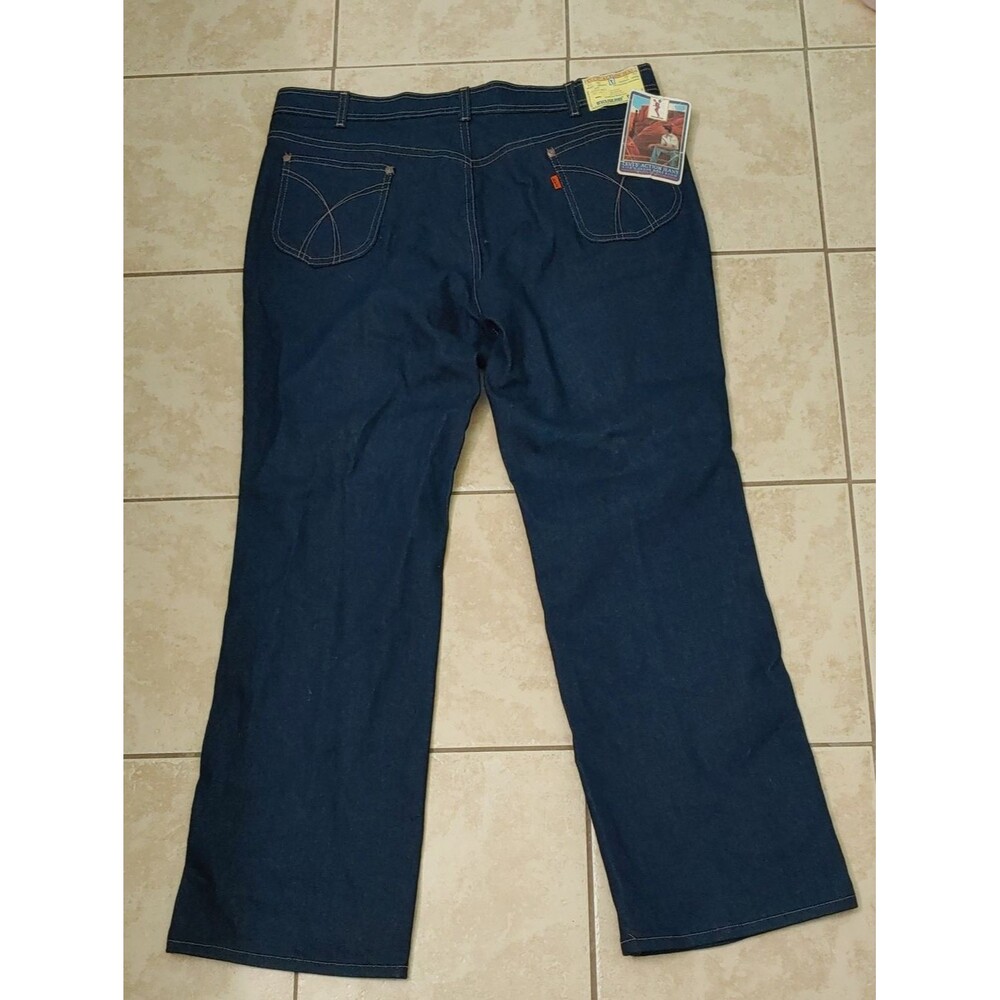 Vintage 80s Levi's Action Jeans Men's 40x30 NWT Orange Tab Western Denim